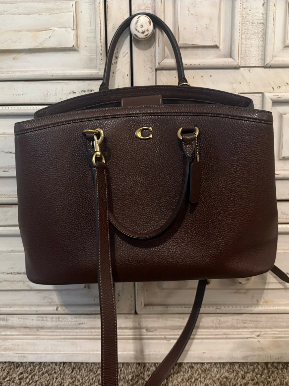 Coach Legacy 35 Carryall Maple - Picture 1 of 3